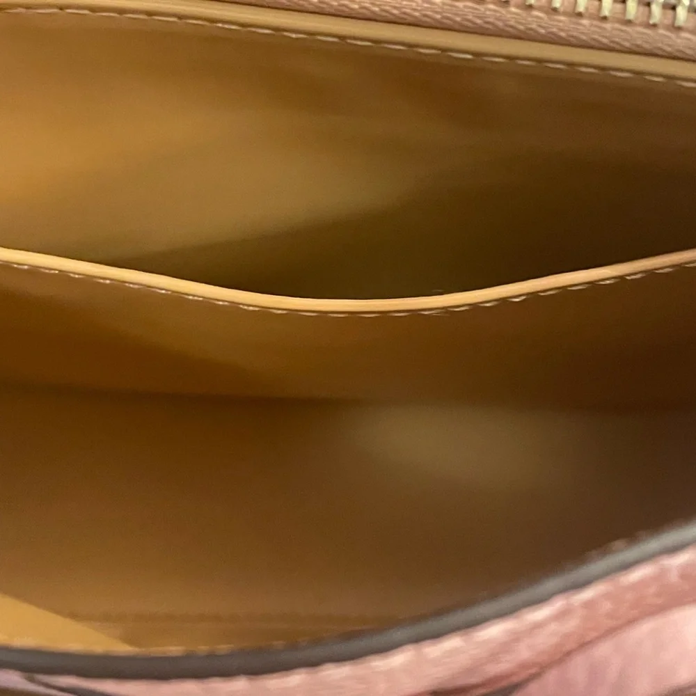 Kate Spade Hayes small satchel, crossbody, peppled leather, tea rose - Picture 10 of 11